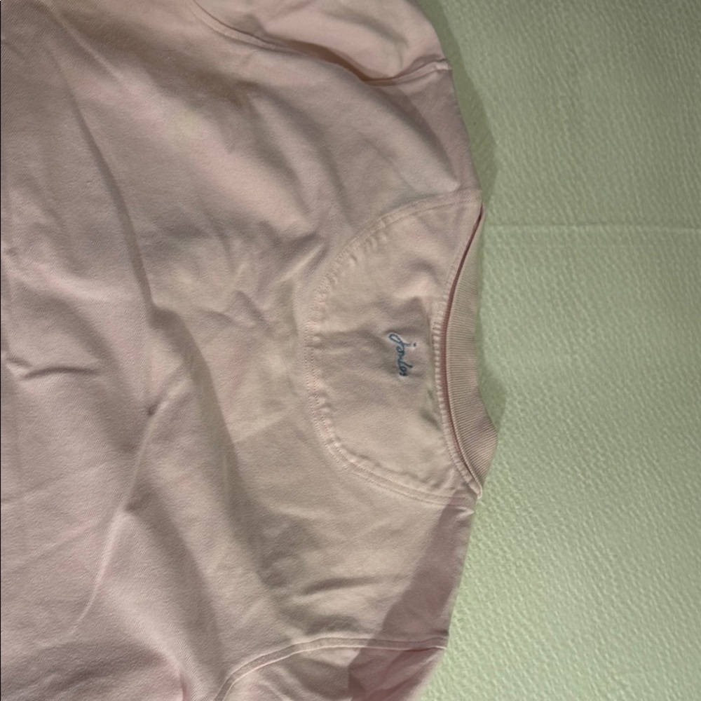 Joules Light Pink Polo with Blue Trim - Picture 3 of 3